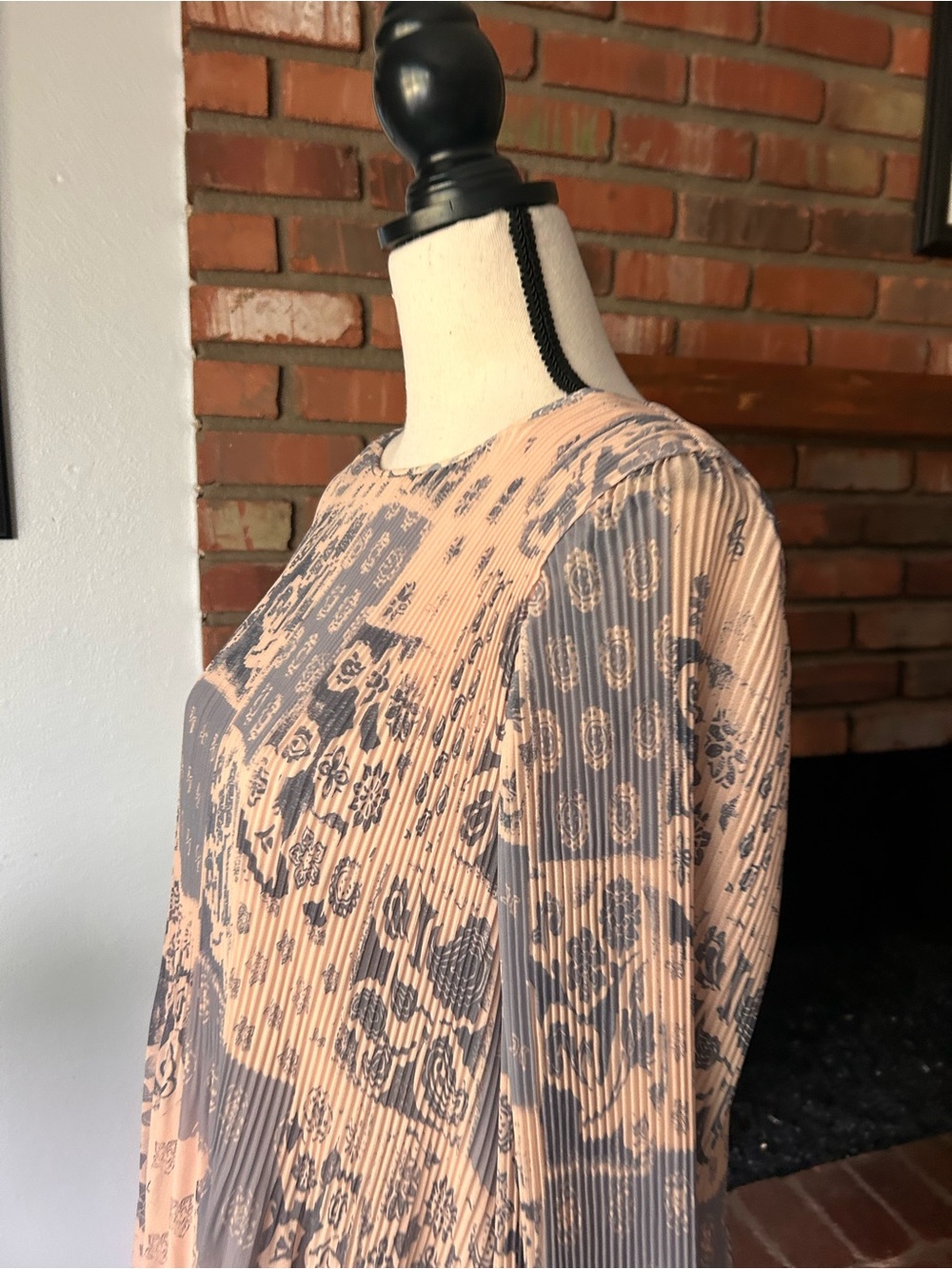 Aritiza Wilfred Daydresamer Long Sleeve Pleated Mini Dress Sz L - Picture 5 of 7